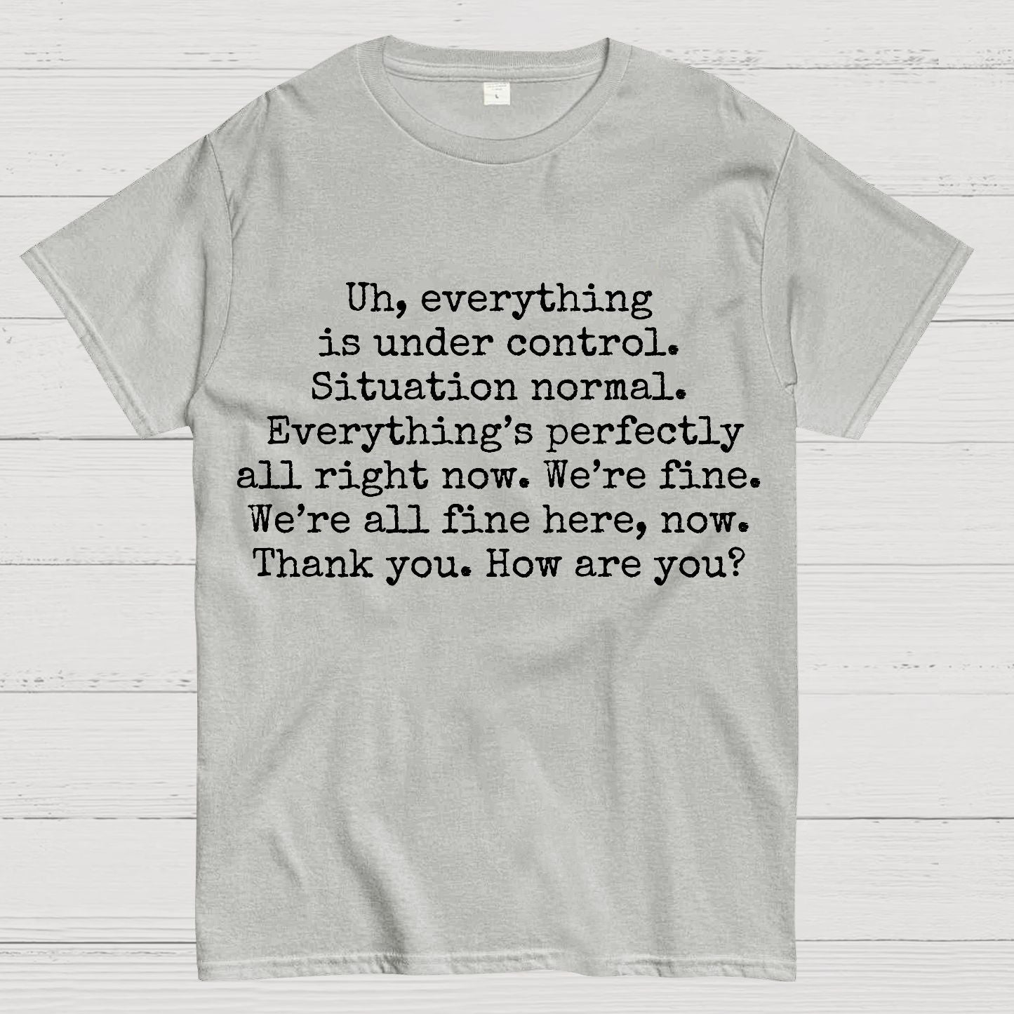 Everything Is Under Control Geek T-Shirt