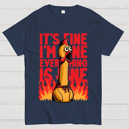 Chicken Fine Burn Geek T-Shirt