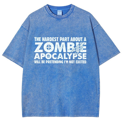 Zombie Apocalypse Vintage Distressed T-shirt