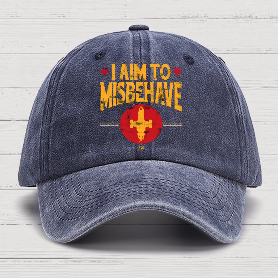 I Aim To Misbehave Cotton Hat