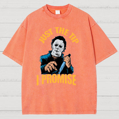Just the Tip I Promise Halloween Vintage Distressed T-shirt