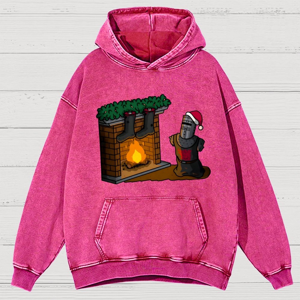 Black Knight Christmas Vintage Distressed Hoodie
