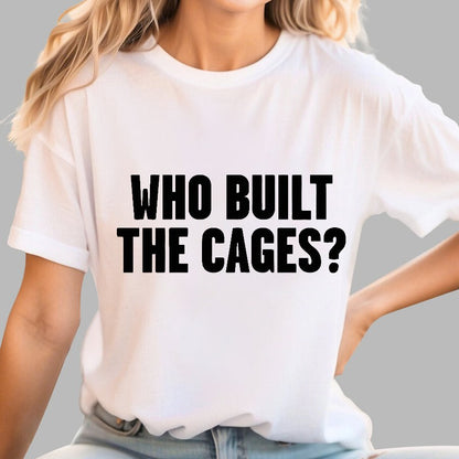 Who Built The Cage? Geek T-Shirt
