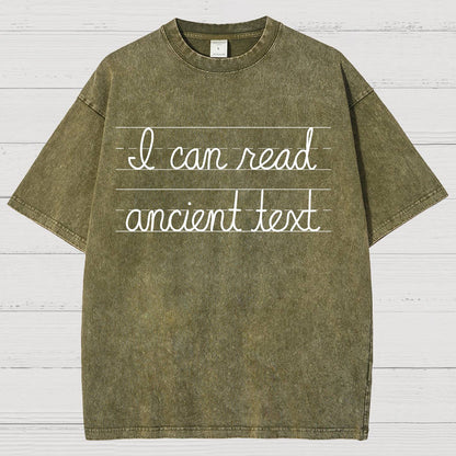 Ancient Text Vintage Distressed T-shirt