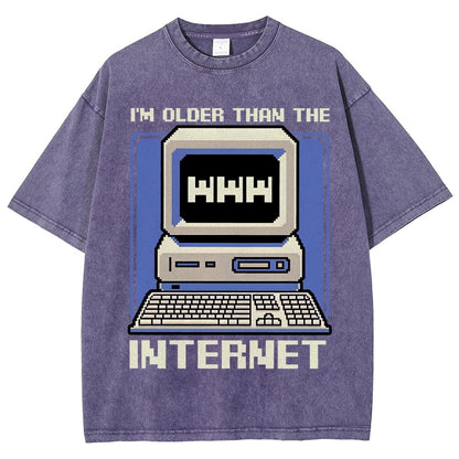 Older Than The Internet Vintage Distressed T-shirt