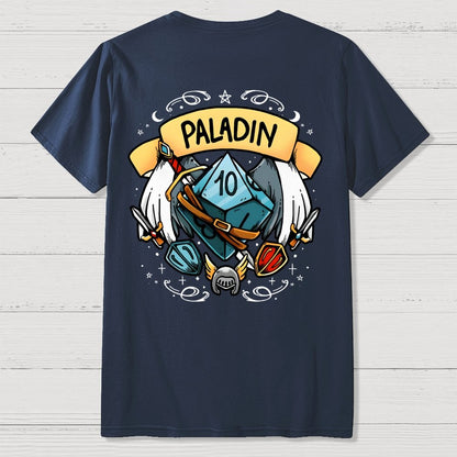 Paladin Dice Front And Back Printing Geek T-Shirt