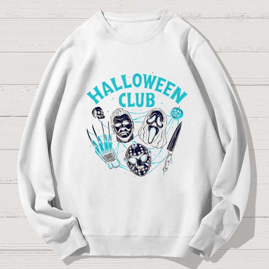 Halloween Club Geek Cotton Sweatshirt