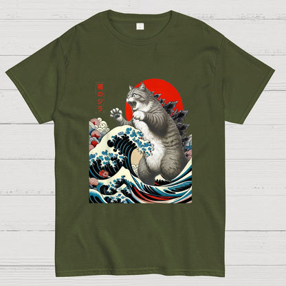 Catzilla Cat Japanese Art T-Shirt
