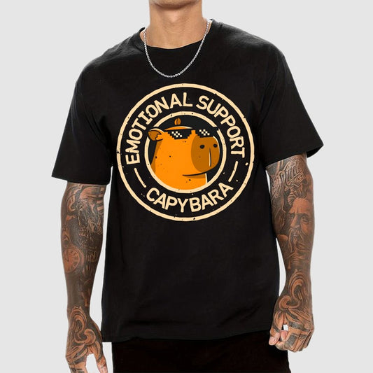 Emotional Support Capybara Geek T-Shirt