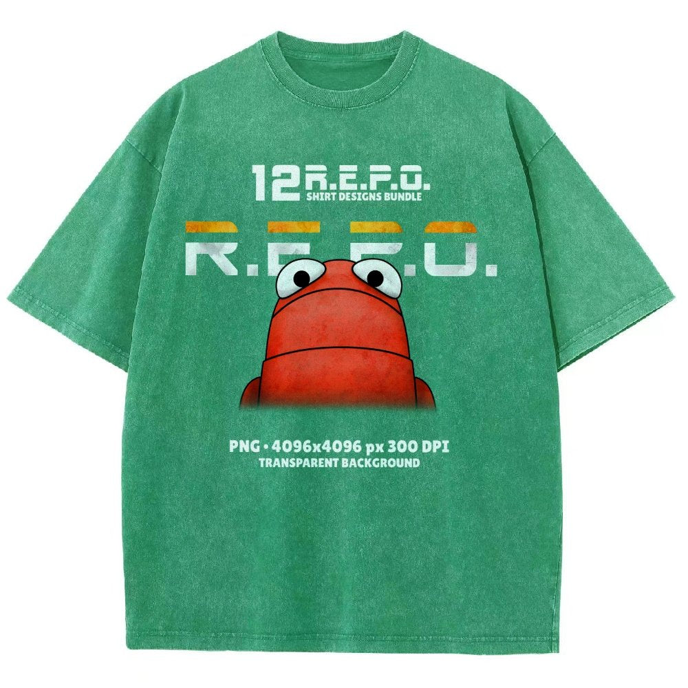 R.E.P.O. Game Funny Meme Vintage Distressed T-shirt
