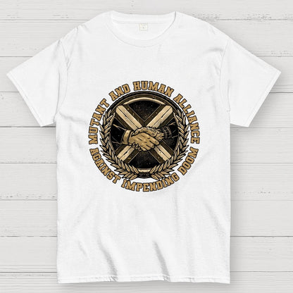 Mutant and Human Alliance Geek T-Shirt