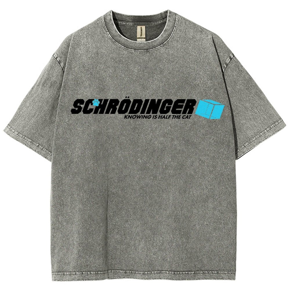 Knowing Is Half The Cat Vintage Distressed T-shirt