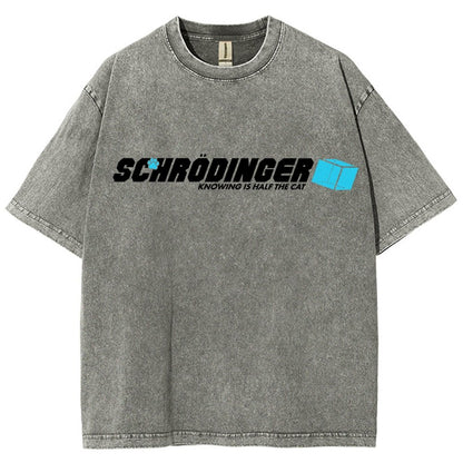 Knowing Is Half The Cat Vintage Distressed T-shirt