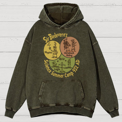 Sir Bedevere’s Science Camp Vintage Distressed Hoodie