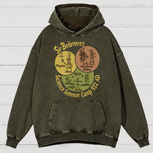 Sir Bedevere’s Science Camp Vintage Distressed Hoodie