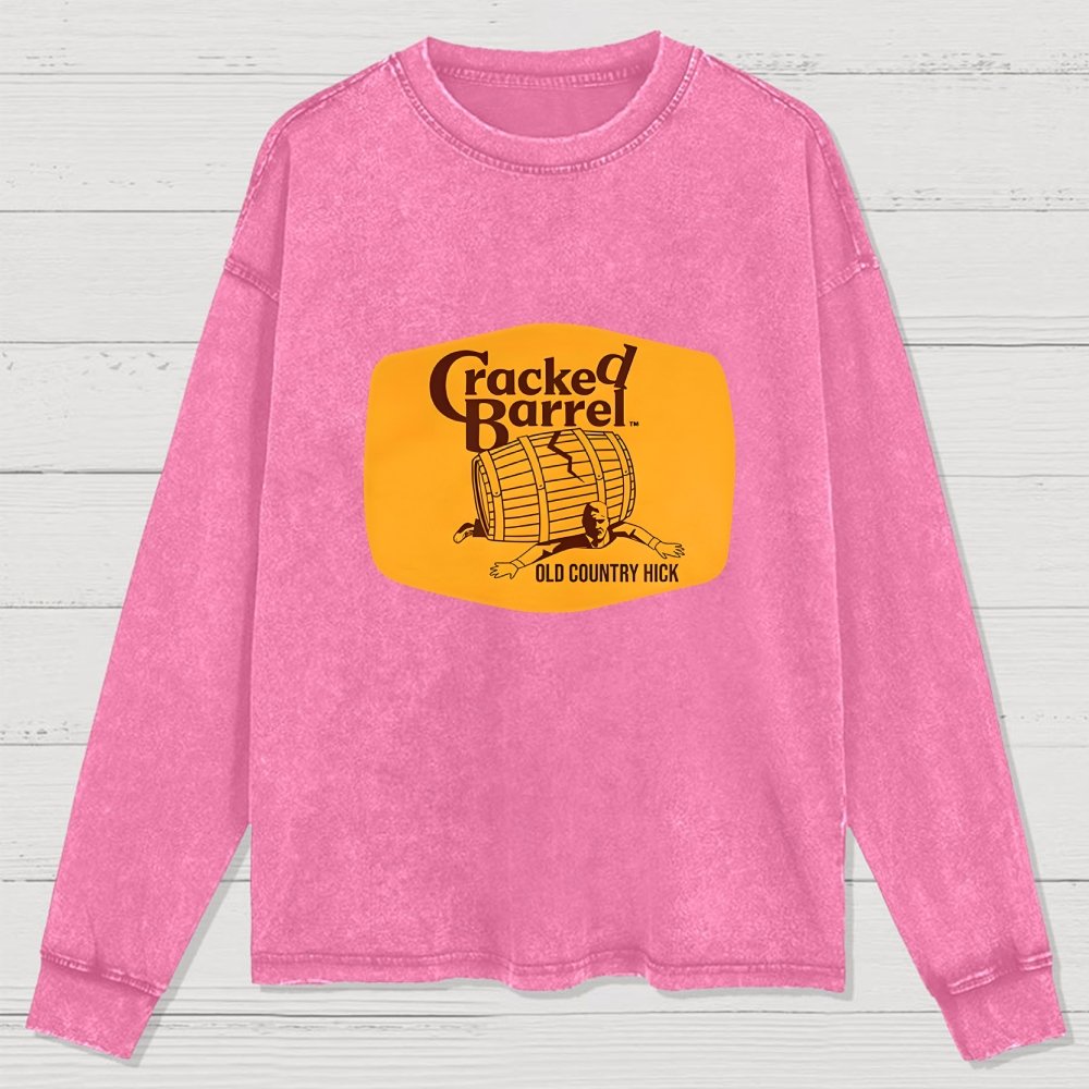 Cracked Barrel Old Country Hick Washed Long Sleeve Tee