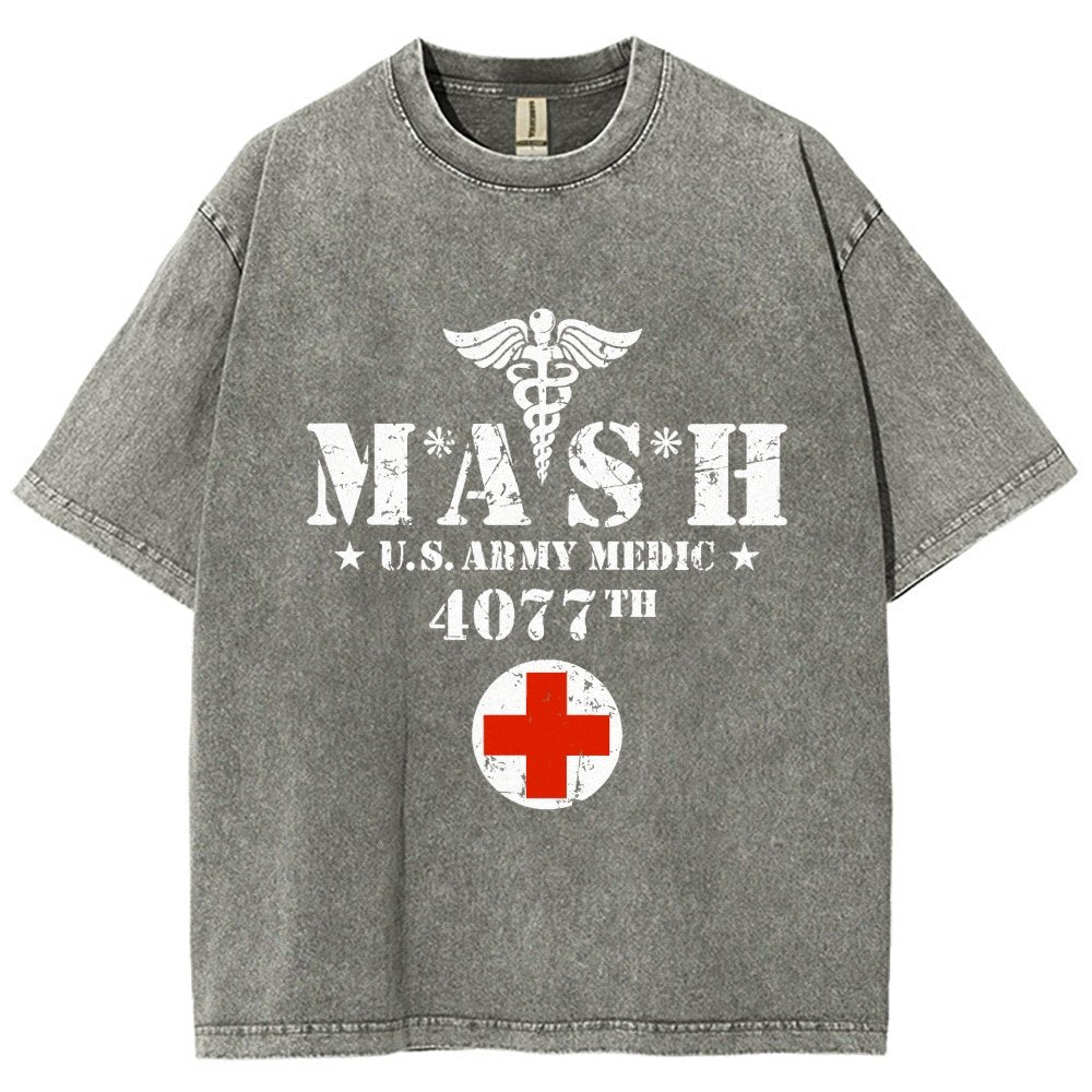 Old School University Vintage Distressed T-shirt
