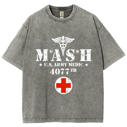 Old School University Vintage Distressed T-shirt