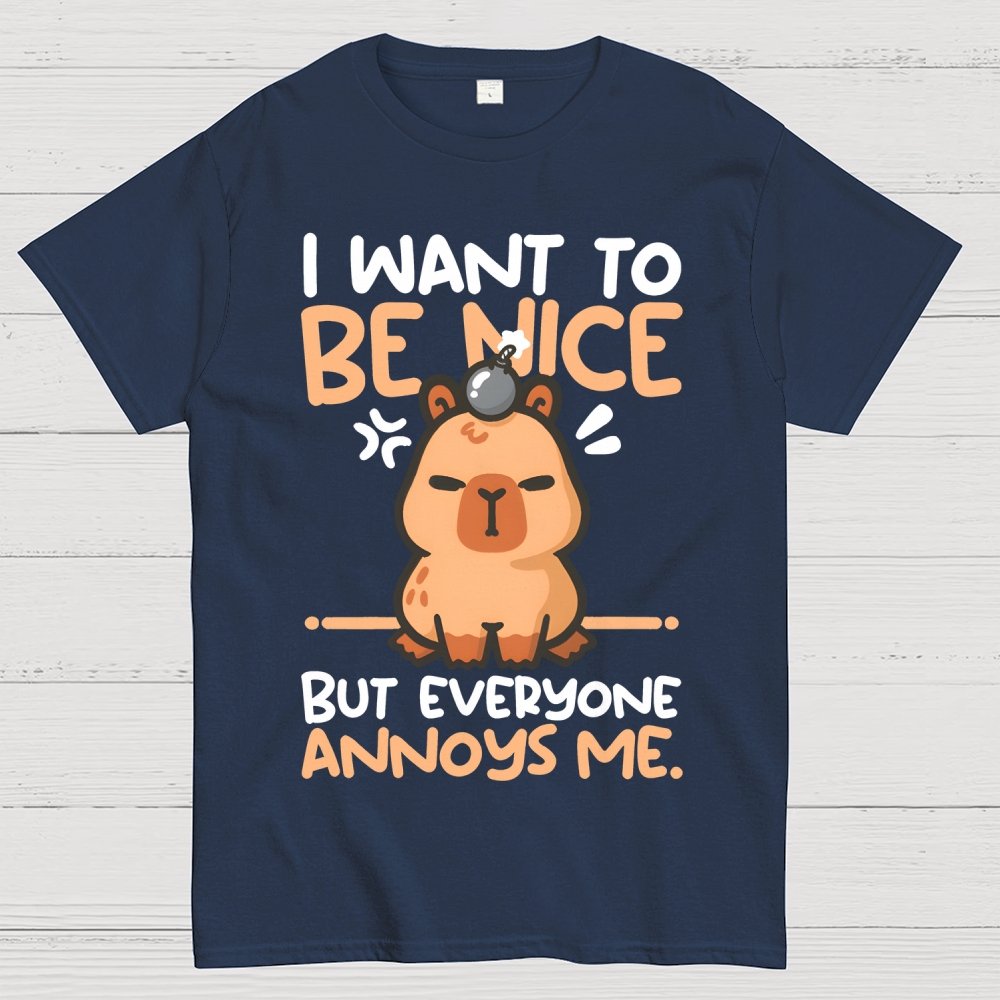 Capy wants to be nice Unisex Geek T-Shirt