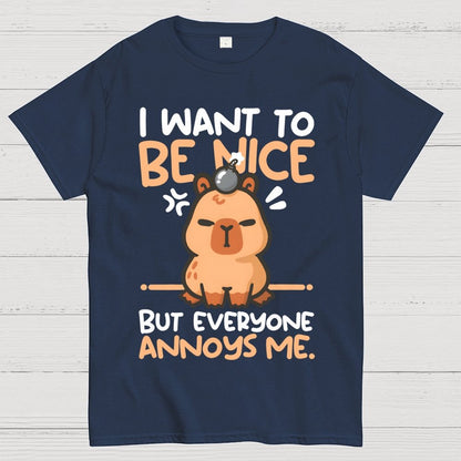 Capy wants to be nice Unisex Geek T-Shirt