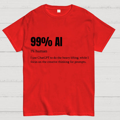 99% Artificial Intelligence Geek T-Shirt