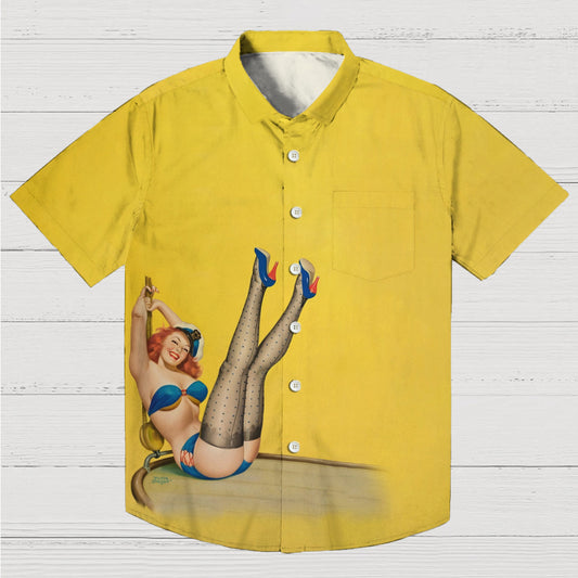 Sexy Modern Girl Print Geeky Shirt