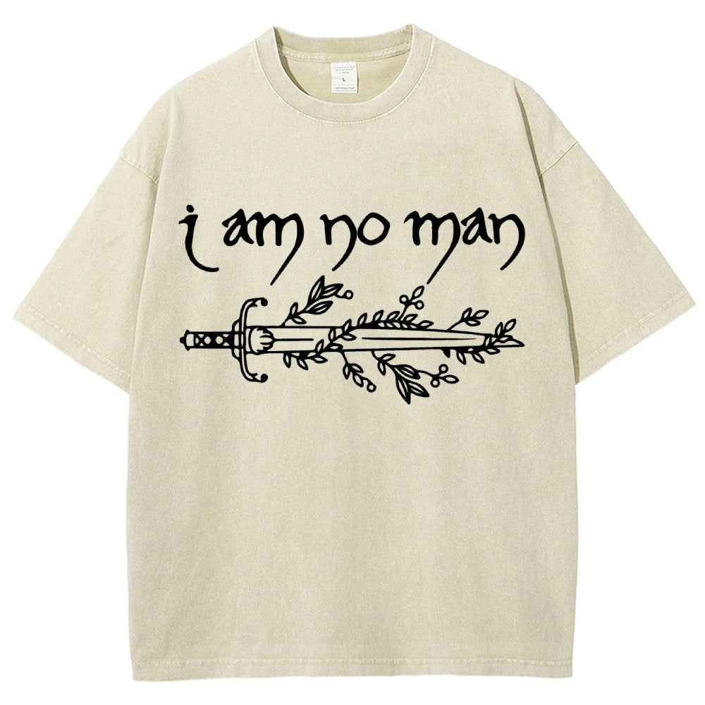 I Am No Man Vintage Distressed T-shirt