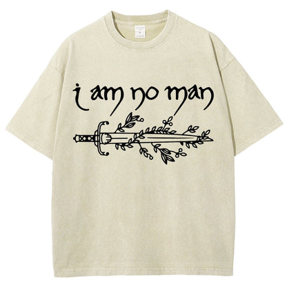 I Am No Man Vintage Distressed T-shirt