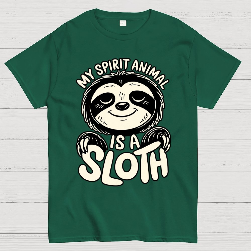 My Spirit Animal is a Sloth Geek T-Shirt