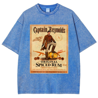 Captain Rogers Spiced Rum Vintage Distressed T-shirt
