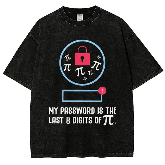 My Password the last digits Pi Day Vintage Distressed T-shirt