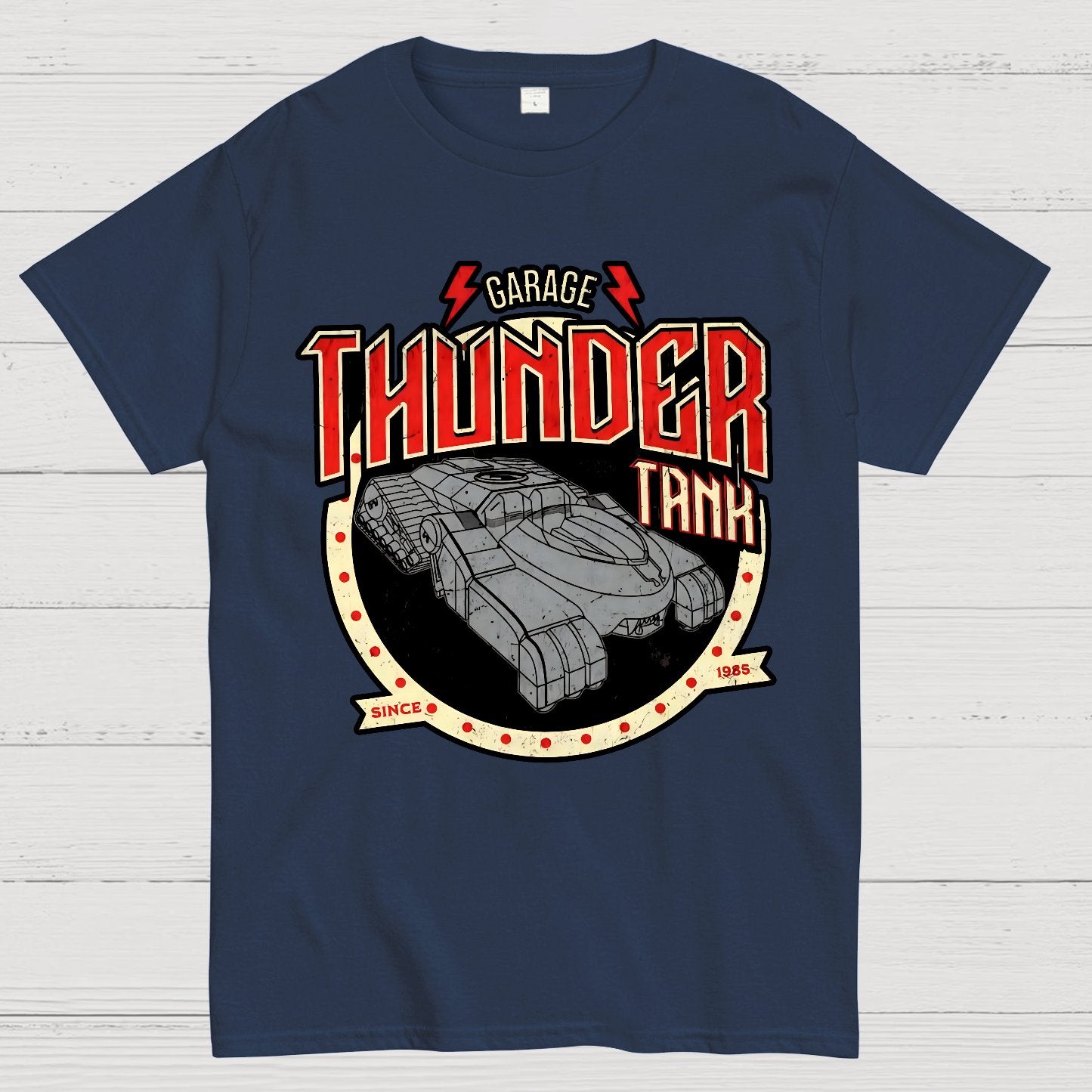 Thunder Tank Garage Buy Now Geek T-Shirt