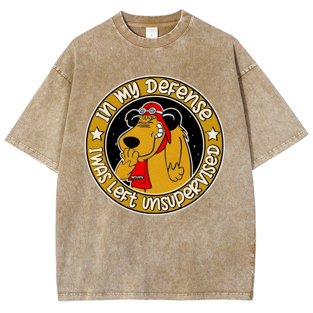 In My Defense I Was Left Unsupervised Vintage Distressed T-shirt