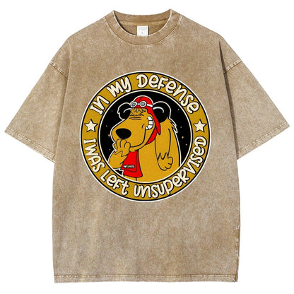 In My Defense I Was Left Unsupervised Vintage Distressed T-shirt