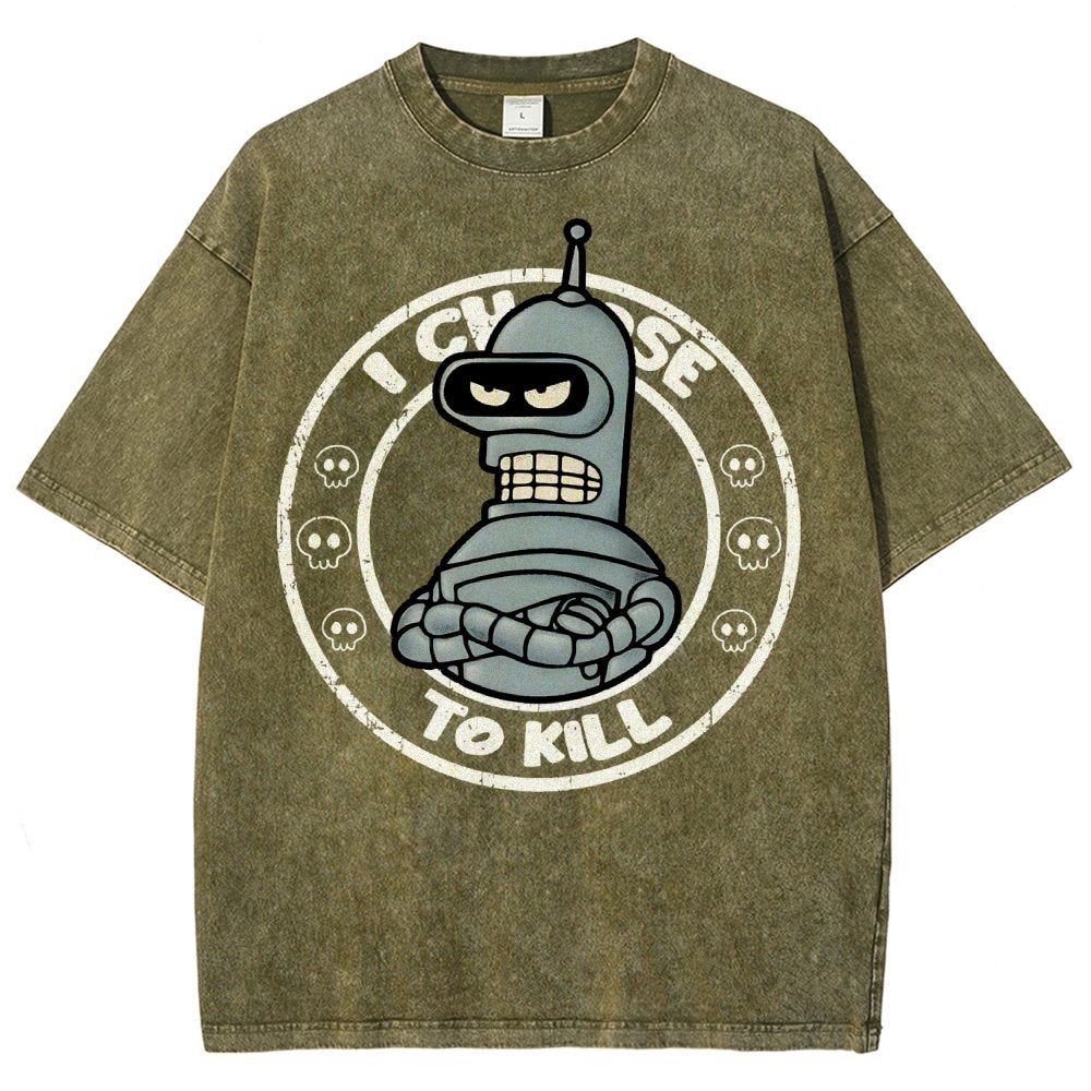 I Choose To Kill Vintage Distressed T-shirt
