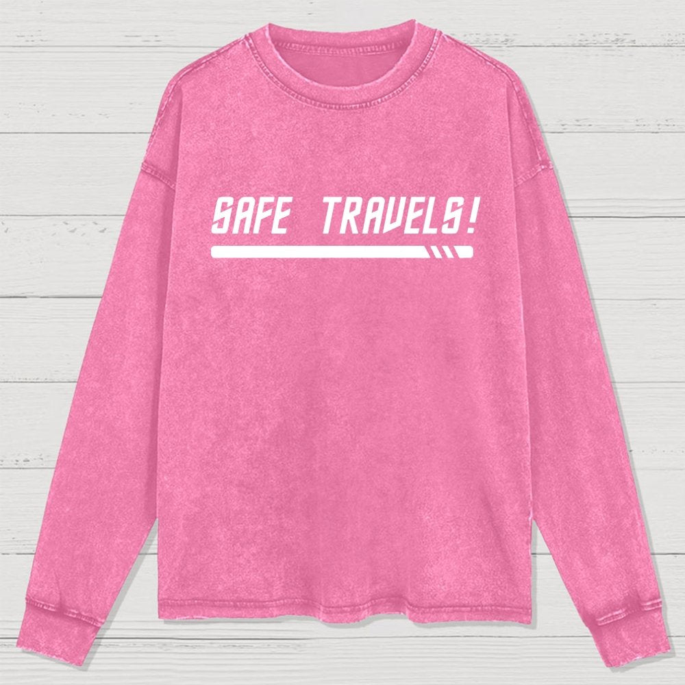 Red Shirt Traveler Washed Long Sleeve Tee