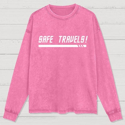 Red Shirt Traveler Washed Long Sleeve Tee