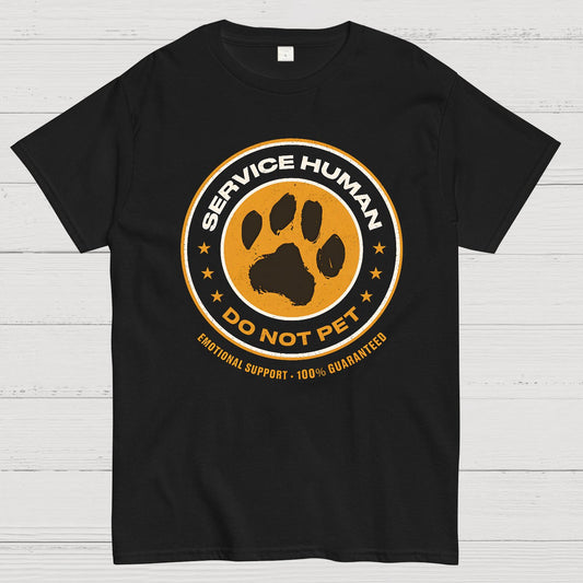 Service Human Do Not Pet Geek T-Shirt