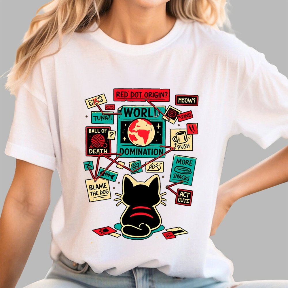 Cat Master Plan Geek T-Shirt