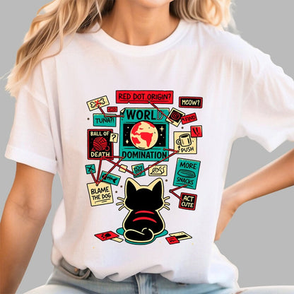Cat Master Plan Geek T-Shirt