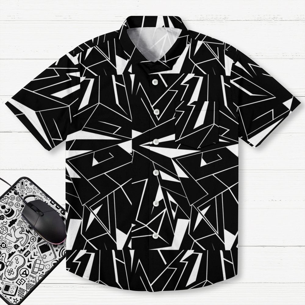Geometric line Geek Hawaiian Shirt