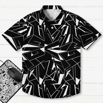 Geometric line Geek Hawaiian Shirt
