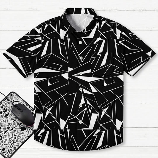 Geometric line Geek Hawaiian Shirt
