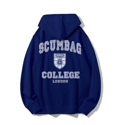 Scumbag College Unisex Printed Back Unisex Cotton Hoodie