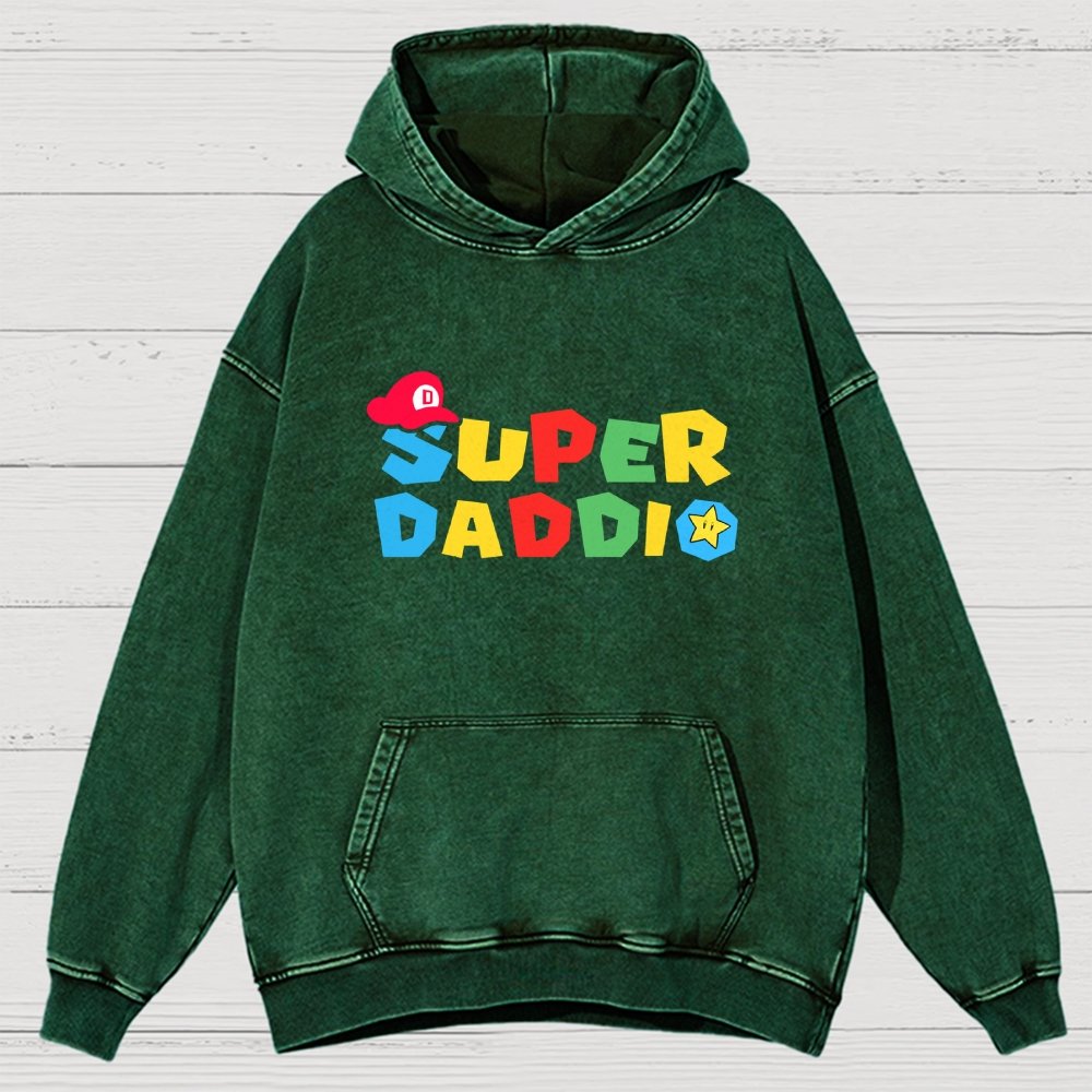 Super Daddio Vintage Distressed Hoodie