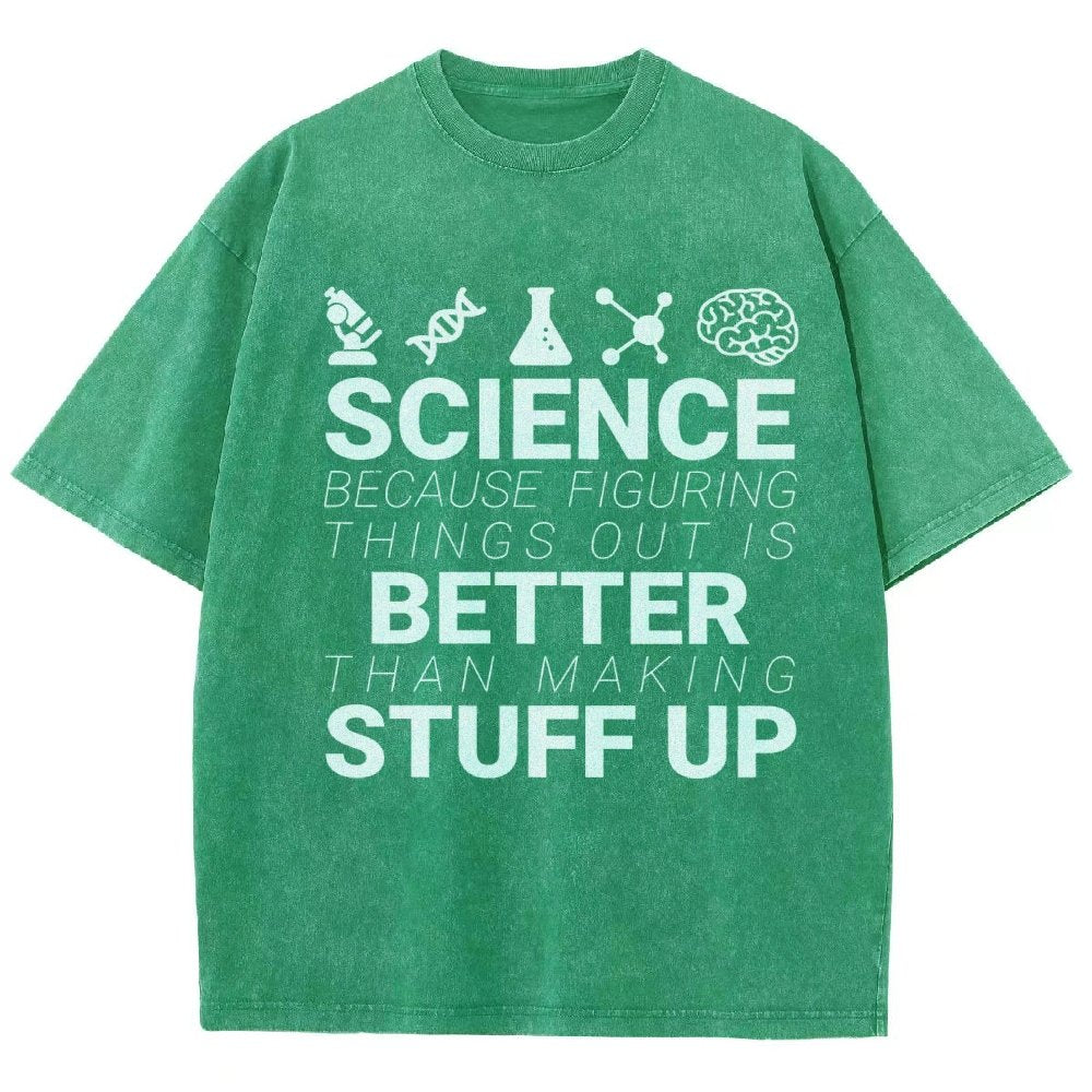 Science Because figuring things out Vintage Distressed T-shirt