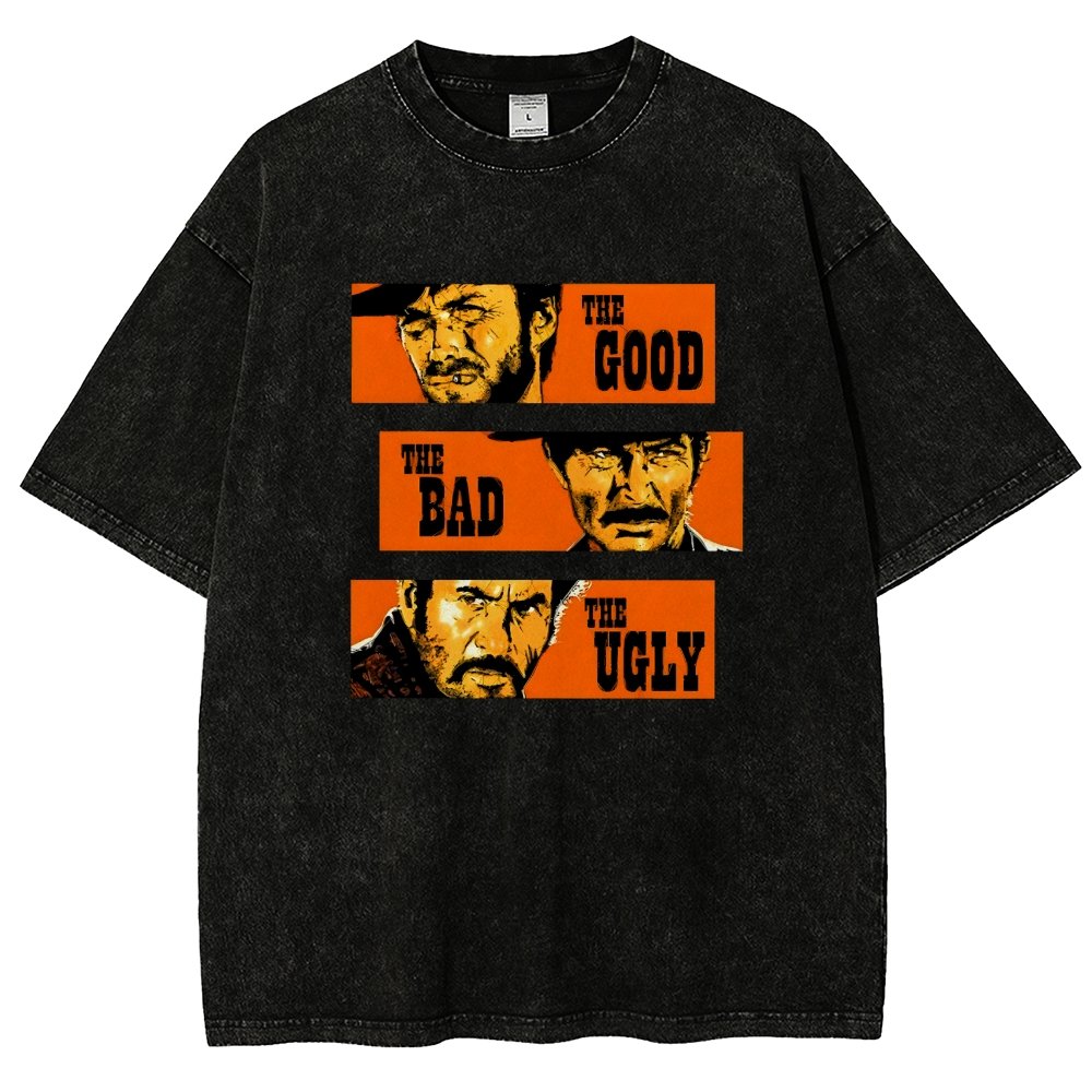 The Good The Bad The Ugly Vintage Distressed T-shirt