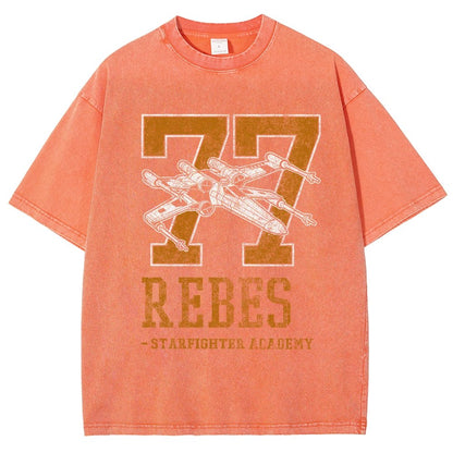 Galactic Fighter Academy Vintage Distressed T-shirt