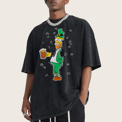 Into the Clovers-St. Patrick's Day Vintage Distressed T-shirt