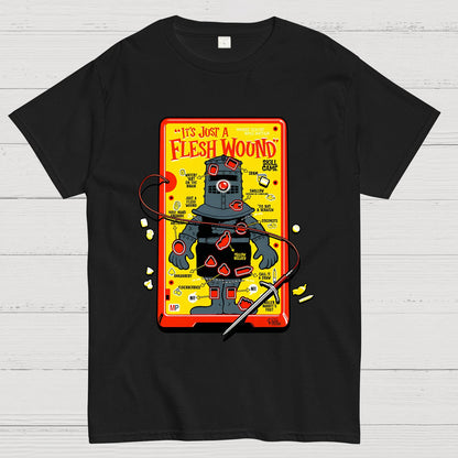 Flesh Wound Skill Game Nerdy T-Shirt